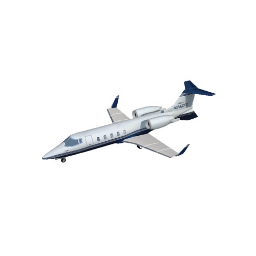 Screenshot of Learjet 60, blue