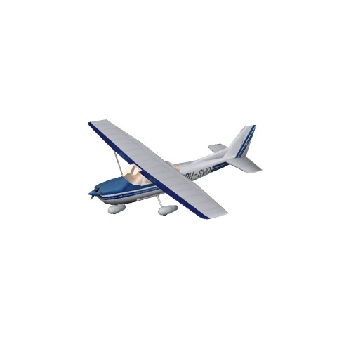 Screenshot of Cessna 172 Blue Variant 1