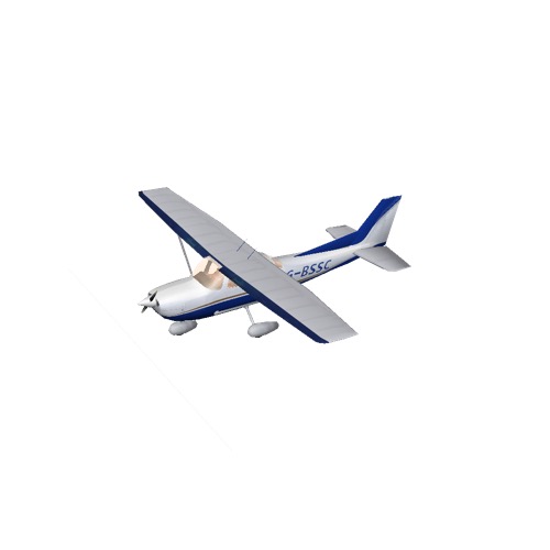 Screenshot of Cessna 172 Blue Variant 2