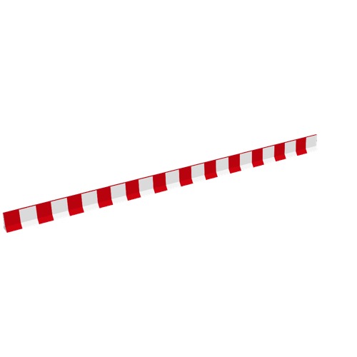 Screenshot of Barrier, Concrete, Red and White, 22m