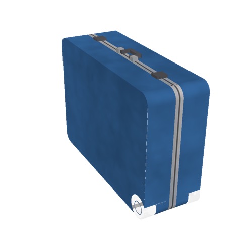 Screenshot of Luggage, blue, upright