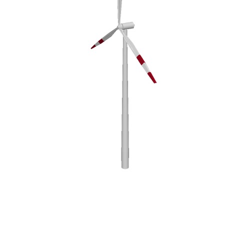 Screenshot of Wind turbine, 3-bladed, 75m, red bands