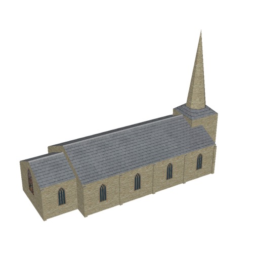Screenshot of Church, stone, cotswold, spire, 30m
