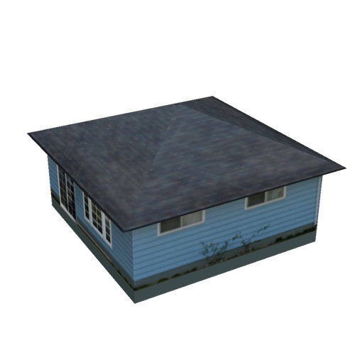 Screenshot of House, Wooden, Single Storey, Small, Blue