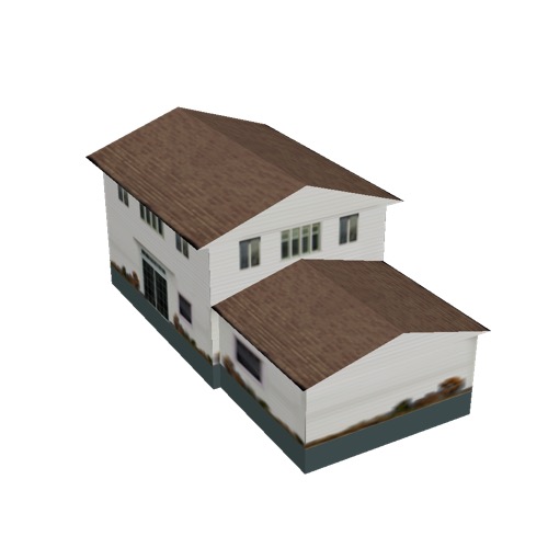 Screenshot of House, Wooden, Two Storey, Large, White
