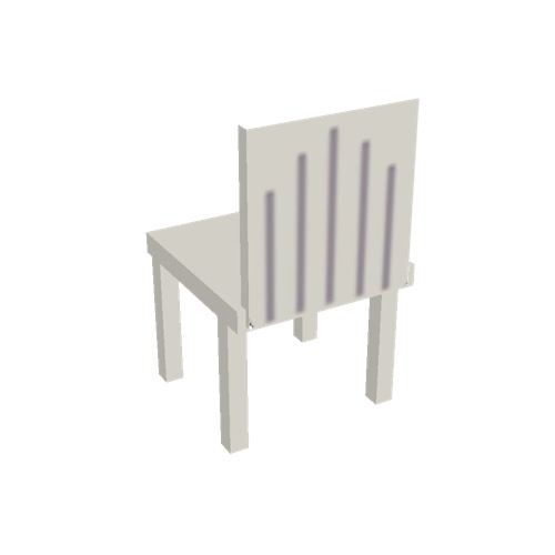 Screenshot of Chair, plastic, white