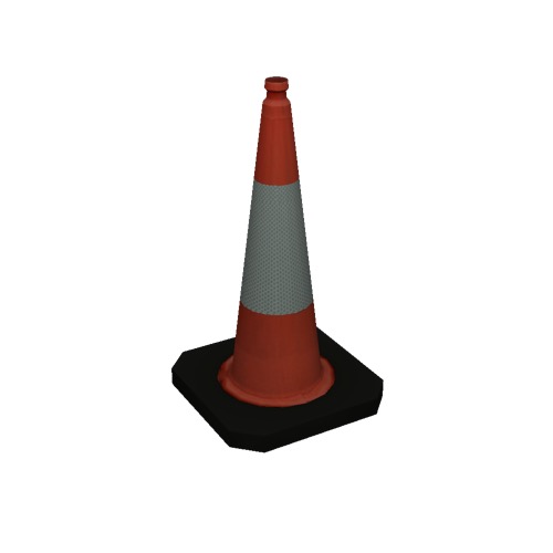 Screenshot of Traffic Cone, Large, Red and White