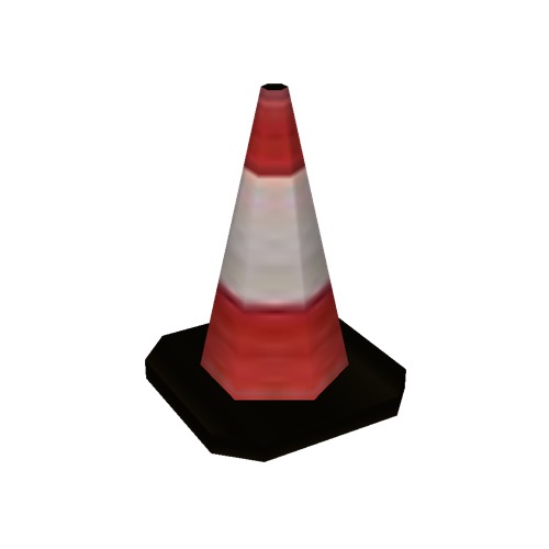 Screenshot of Traffic Cone, Small, Red and White