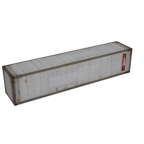 Screenshot of Shipping container, 16m, white