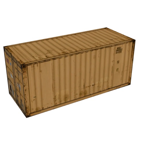 Screenshot of Shipping container, 6m, orange