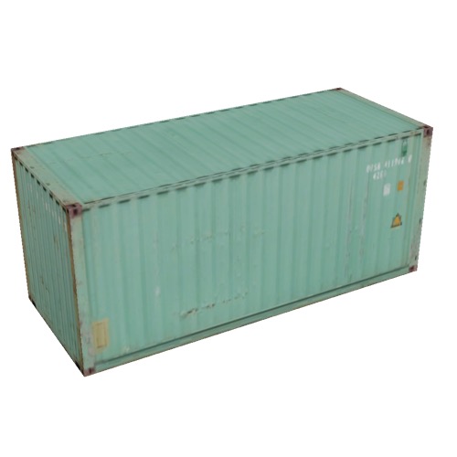 Screenshot of Shipping container, 6m, pale green
