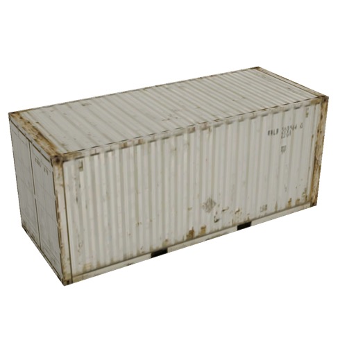 Screenshot of Shipping container, 6m, white