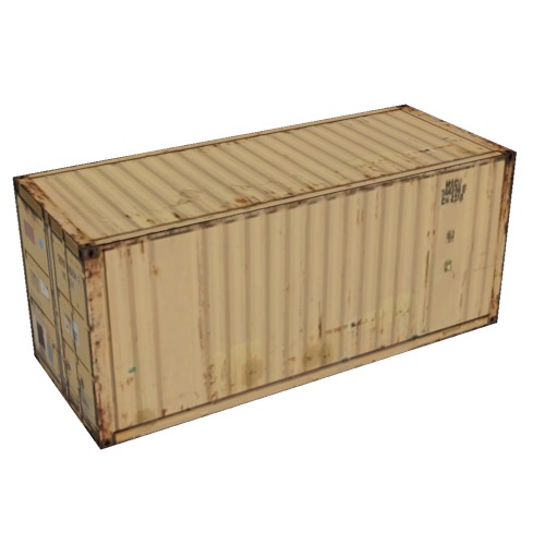Screenshot of Shipping container, 6m, yellow