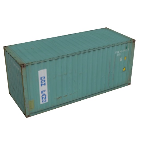 Screenshot of Shipping container, 6m, green, Dong Fang