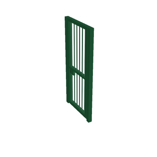 Screenshot of Gate, Green Steel Pallisade, 1m x 2.5m, Closed