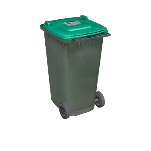 Screenshot of Wheelie bin, large, green, light green lid