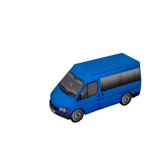 Screenshot of Minibus, Ford Transit, blue 