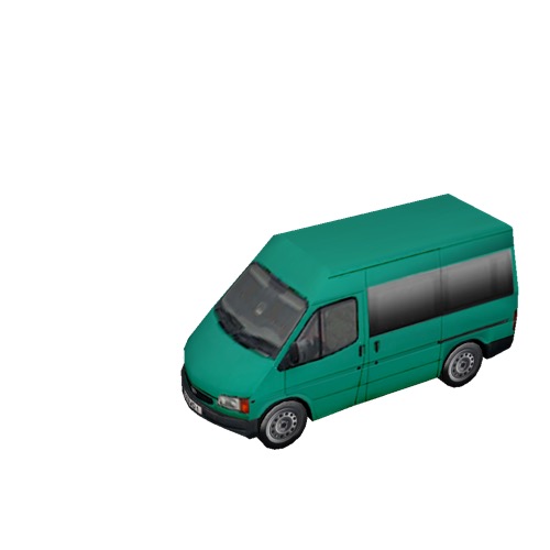 Screenshot of Minibus, Ford Transit, green 