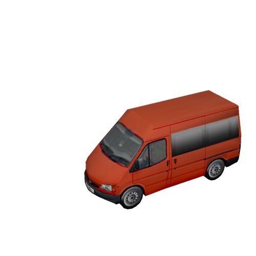 Screenshot of Minibus, Ford Transit, red 