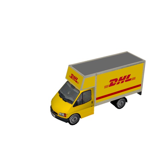 Screenshot of Box van, Ford Transit, DHL®