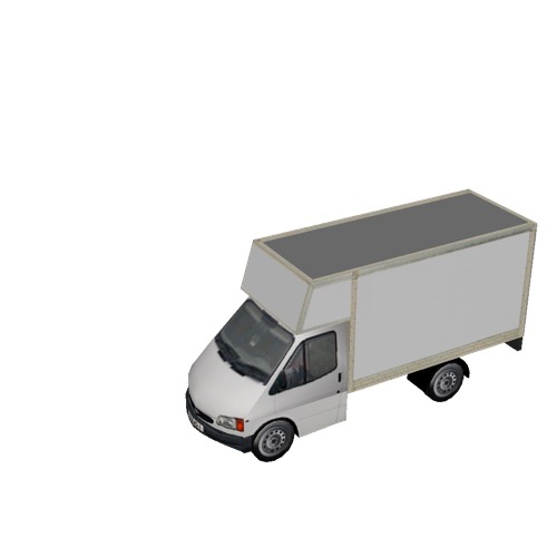 Screenshot of Box van, Ford Transit, white 