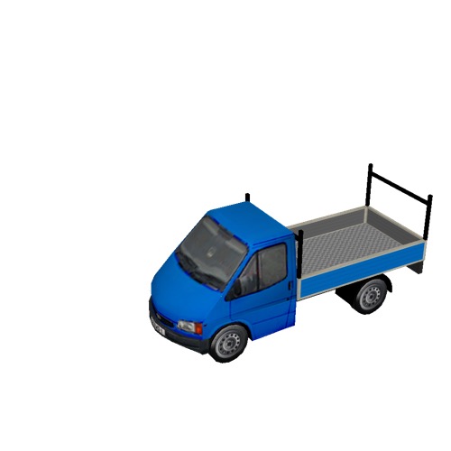Screenshot of Pickup, Ford Transit, blue 