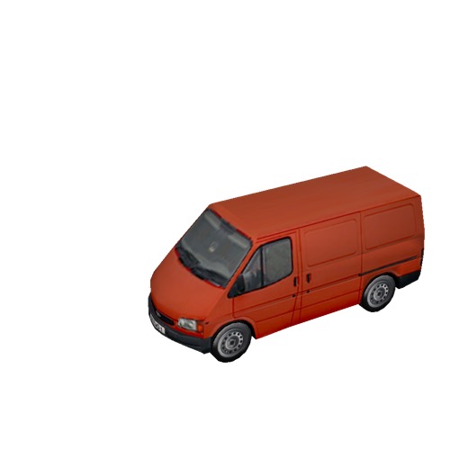 Screenshot of Van, Ford Transit, red 