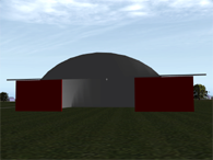 psiteo's animated hangar, OpenSceneryX's first ever object