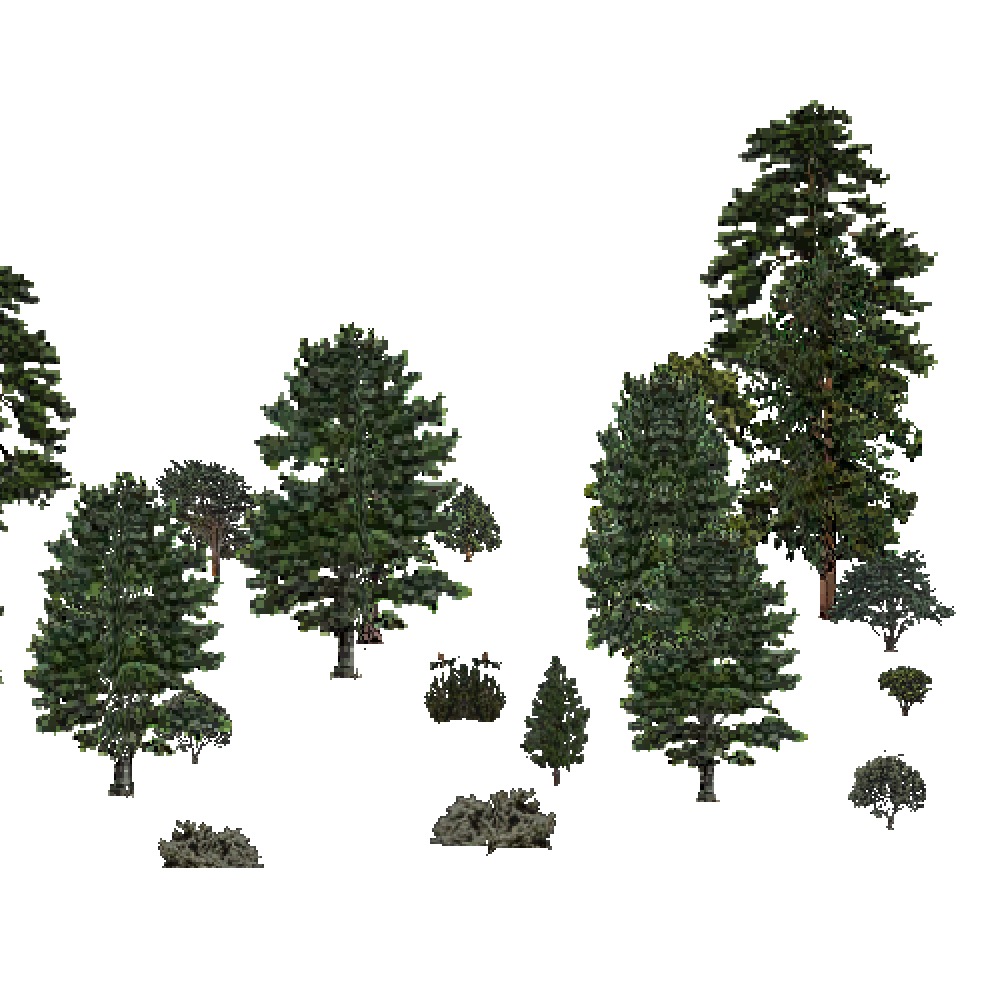 Screenshot of USA Forest, Sierran Steppe Sequoias, Evergreen Sparse