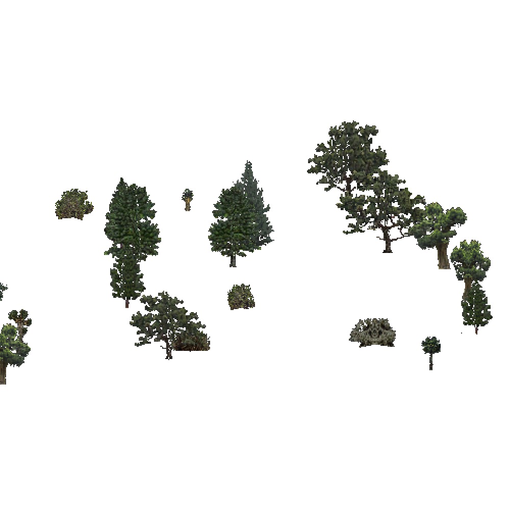 Screenshot of USA Forest, Southwest Plateau And Plains, Evergreen Sparse