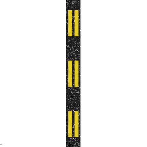 Screenshot of Double Broken line, yellow on black, variant 8
