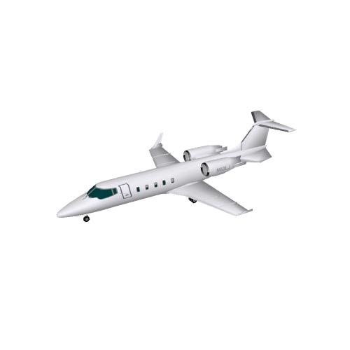 Screenshot of Learjet 60, white