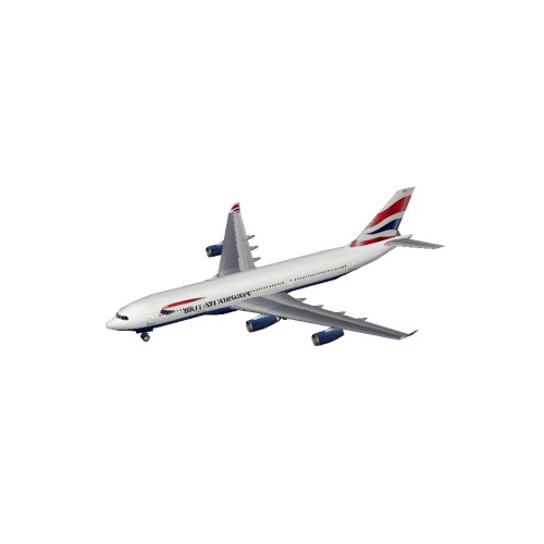 Screenshot of A340 British Airways