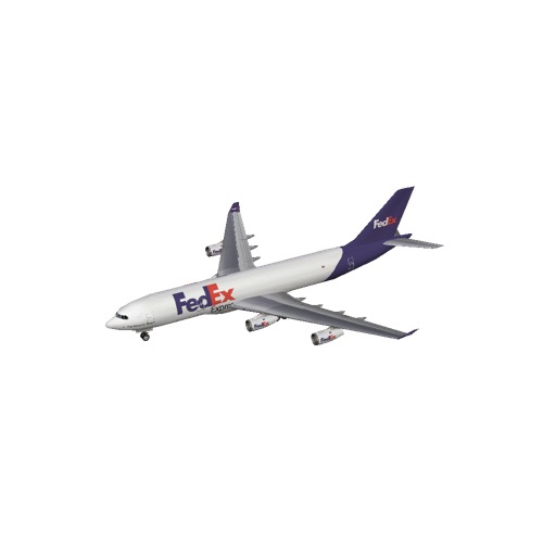 Screenshot of A340 FedEx