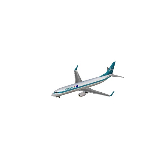 Screenshot of B737-800 Luxair