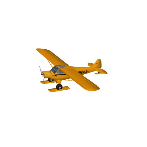 Screenshot of Piper PA18 Super Cub (skis)