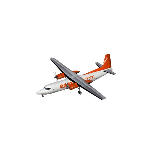 Screenshot of Fokker 50 easyJet