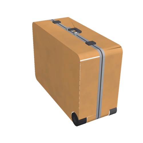 Screenshot of Luggage, tan, upright