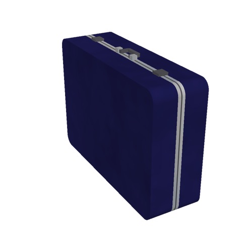 Screenshot of Luggage, dark blue, upright