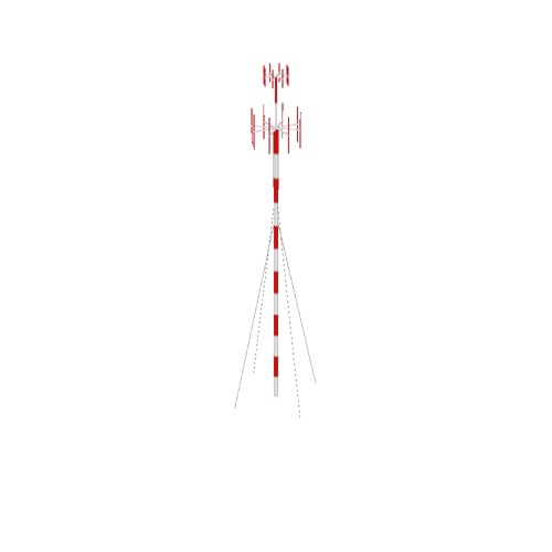 Screenshot of VDF / UDF antenna, striped pole, red antennae