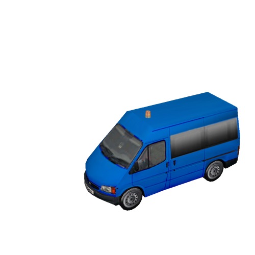Screenshot of Ford Transit minibus, Blue 
