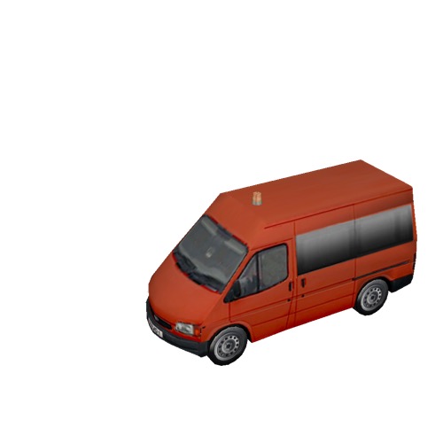 Screenshot of Ford Transit minibus, Red 