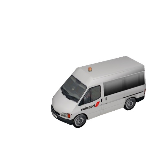 Screenshot of Ford Transit minibus, Swissport 