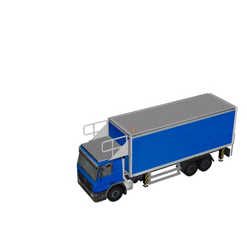 Screenshot of Catering Loader Truck Large, blue, stowed 