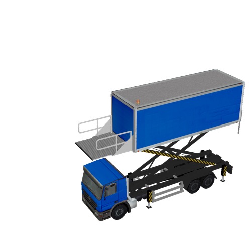 Screenshot of Catering Loader Truck Large, blue, 4.0m 