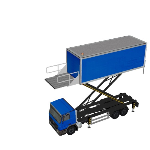 Screenshot of Catering Loader Truck Large, blue, 5.0m