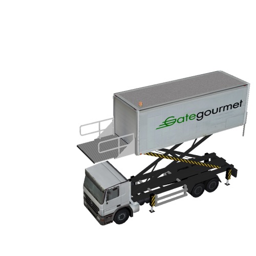 Screenshot of Catering Loader Truck Large, Gate Gourmet, 4.0m 