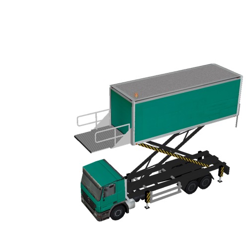 Screenshot of Catering Loader Truck Large, green, 4.5m 