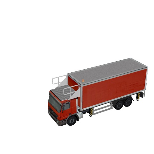 Screenshot of Catering Loader Truck Large, red, stowed 