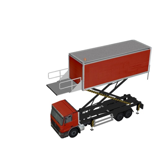 Screenshot of Catering Loader Truck Large, red, 4.5m 